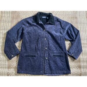 Vtg. Blassport Navy Barn Coat SZ L 100% Cotton